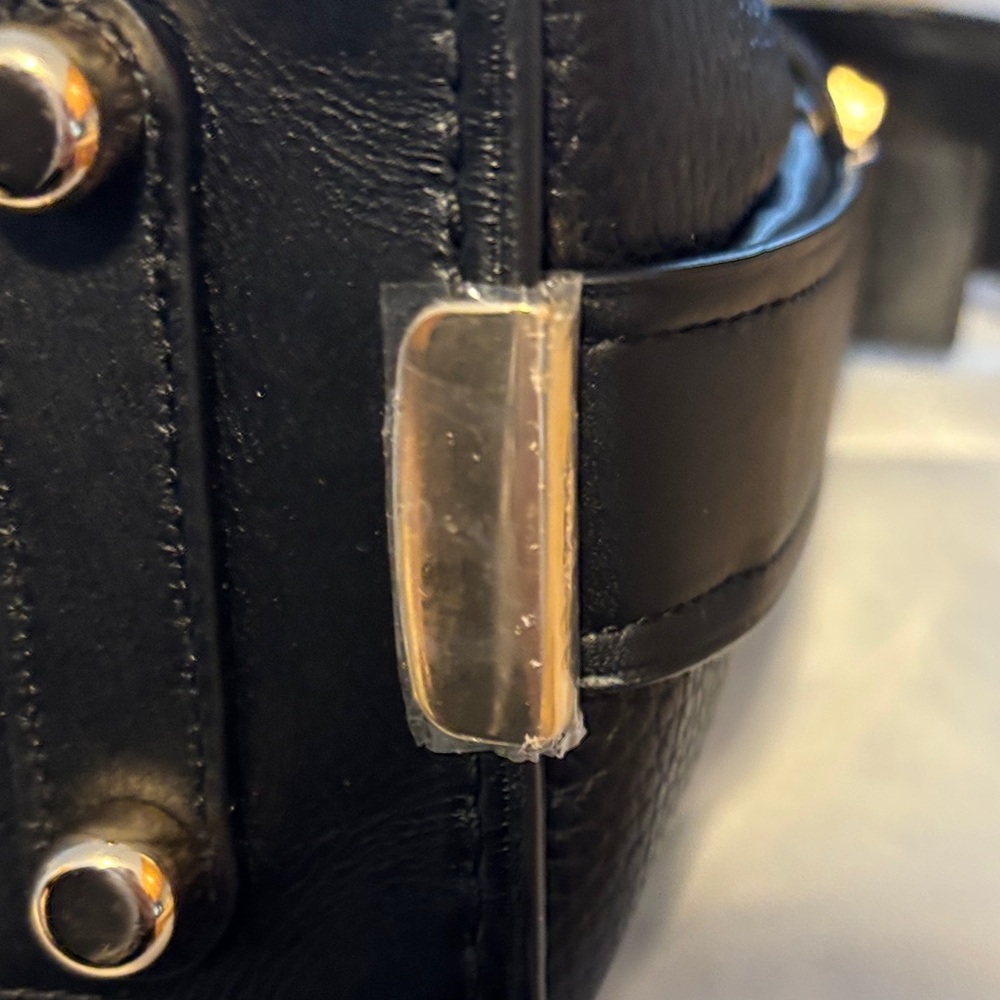 Coach Black Leather Shoulder Bag - Picture 4 of 11
